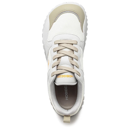 HOBIBEAR Unisex Wide Toe Sneakers Comfortable Walking Shoes Lace Up Outdoor Travel Breathable Running Sneakers