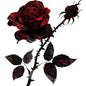 KT88# Gothic Rose Sticker Stickers,Wall Toilet Decal Removable, Vinyl Car Sticker for Bathroom Decor, Outdoor Indoor Use