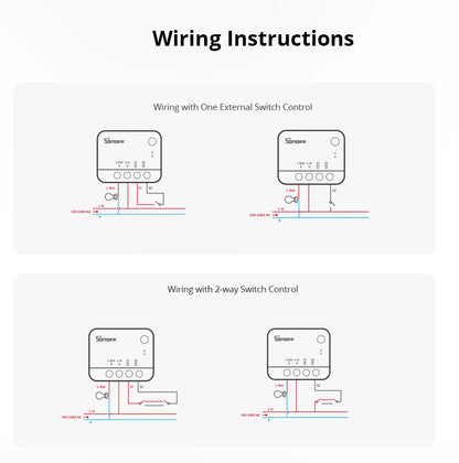 SONOFF ZBMINI-L2/ZBMINIR2 Zigbee DIY Smart Switch Module No Neutral Wire Require 2 Way Control Home Automation For Alexa eWelink