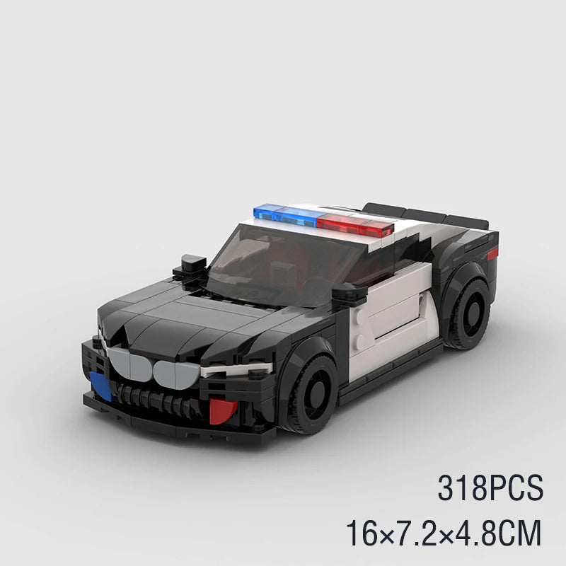 City Speed Racing Car Model Building Blocks DIY Bricks MOC Toy Classic Rally Sports Super Racer Vehicle Christmas gift technique