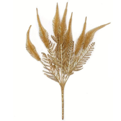 Luxury Golden Artificial Flower Arrangement Floral Display with Golden Leaves,for Christmas, Indoor Decor for Home Decorations
