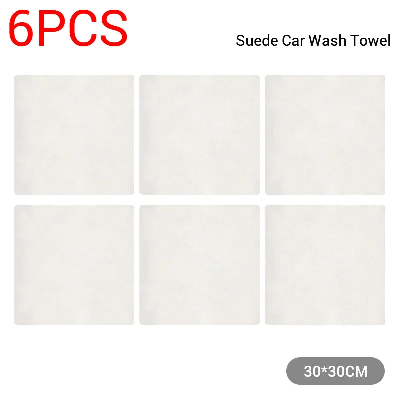 SEAMETAL Car Care Cleaning Towel Natural Sheepskin Quick Drying Cloth Super Absorbent Washing Towels Car Wash Tool Accessories