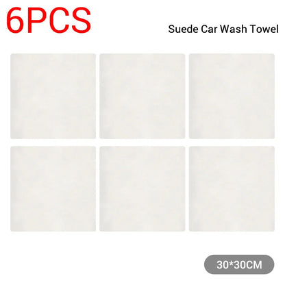 SEAMETAL Car Care Cleaning Towel Natural Sheepskin Quick Drying Cloth Super Absorbent Washing Towels Car Wash Tool Accessories