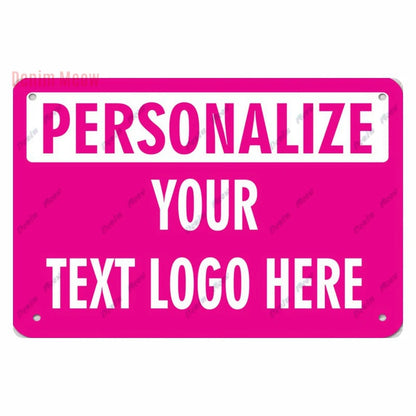 Customize Your Logo Metal Tin Sign, Personalize Your Text Here Wall Decor, Tin Sign, Home Decor, Plaques Art Poster, WYD12