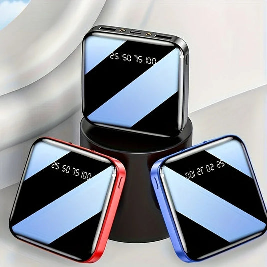 30000mAh Mini Power Bank Fast Charging Large Capacity Portable Power Bank 4 in 1 Cable for Xiaomi iPhone Samsung Huawei 2025 New