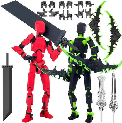 3D Printed Movable Shapeshift Robot Action Figuras 3rd Generation Lucky 13 Figure Toys Dummy DIY Mannequin Decompression Toys