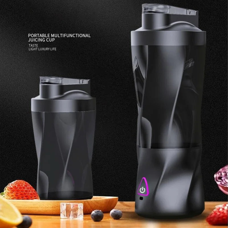 6000mAh USB Rechargeable Personal Blender 6 Blades Self Cleaning Portable Juicer With Lid For Smoothies Shakes