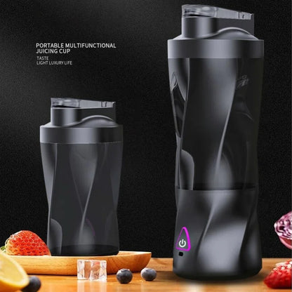 6000mAh USB Rechargeable Personal Blender 6 Blades Self Cleaning Portable Juicer With Lid For Smoothies Shakes
