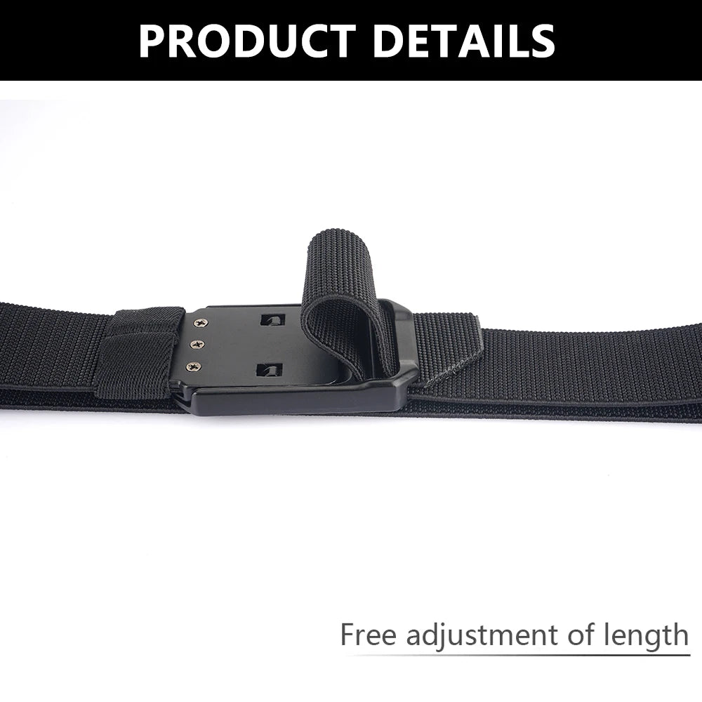 TUSHI Men Belt Aluminium Outdoor Hunting Tactical Multi Function Combat Survival High Quality Marine Corps Canvas For Nylon Male