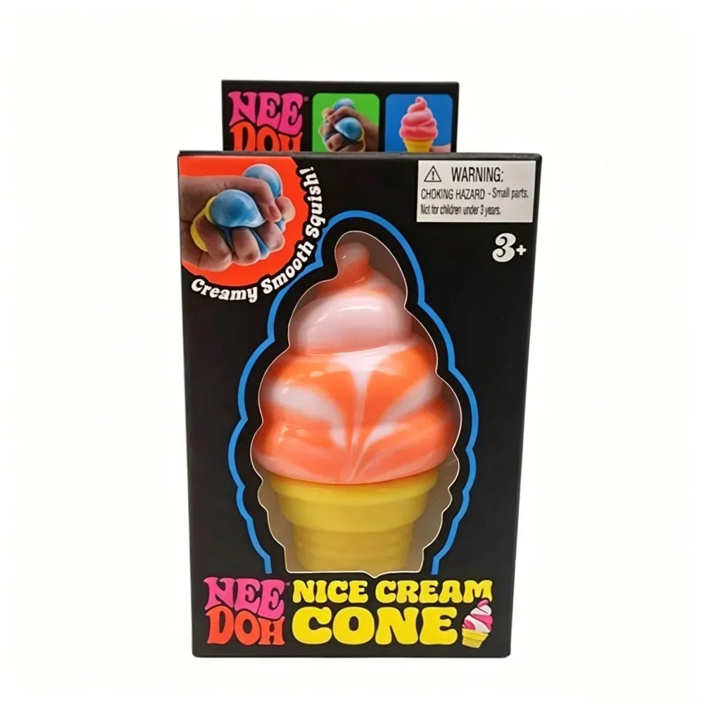New Schylling Needoh Ice Cream Sensory Toy, Squeeze Stress Relief Blocks, Stress Reduction, Puzzle Solving Emotional Regulation