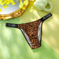 Victoria's Secret Women's Classic Striped Versatile Lace Sexy Panties Shaping Breathable Soft V-Chain Underwear Thong