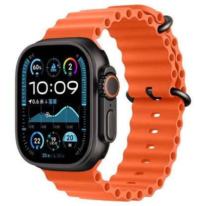 Ocean Strap for apple watch Band 44mm 40mm 45mm 41mm 49mm 46mm silicone correas bracelet iWatch series 7 5 6 3 se 8 Ultra 2 9 10
