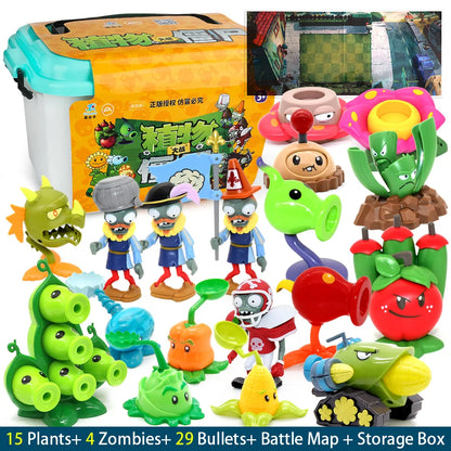 New Role Send Map Bullets Shooting PLANTS VS ZOMBIES 2 PVZ Toys Full Set Gift For Boys Box-packed Children's Dolls Action Figure