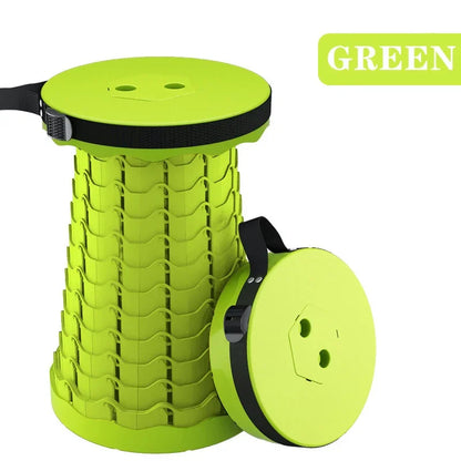 Telescopic Folding Camping Chair, Portable Foldable Camping Stool, Folding Beach Chair, Foldable Stool for Fishing Hiking Garden