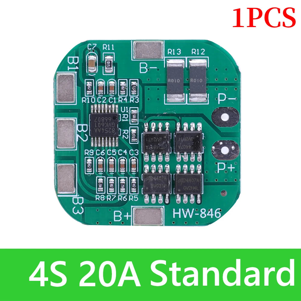 BMS 3S/4S 5A 10A 20A 25A 40A 60A Płytka zabezpieczająca ładowarkę do akumulatorów litowo-jonowych 18650 do wiertarki 12 V z funkcją wzmocnienia/balansu
