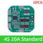 BMS 3S/4S 5A 10A 20A 25A 40A 60A Płytka zabezpieczająca ładowarkę do akumulatorów litowo-jonowych 18650 do wiertarki 12 V z funkcją wzmocnienia/balansu