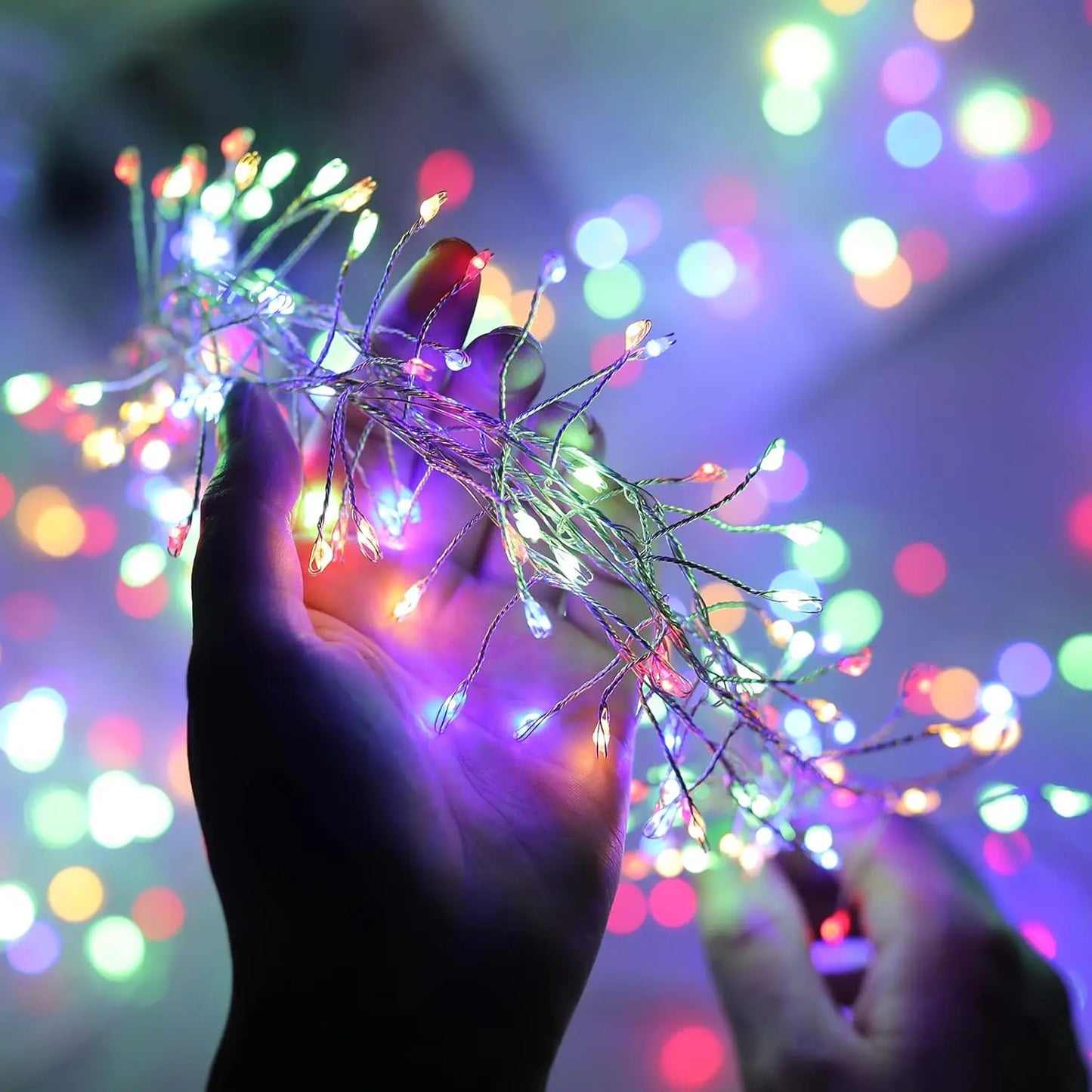 USB Power LED Firecracker String Lights Remote Control Garland Fairy Lights for Wedding Party Garden Plants Christmas Decoration