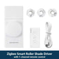Zemismart Zigbee Smart Roller Shade Driver Built in Battery with Knob Control Speed Work with Tuya App Alexa Google Home Voice