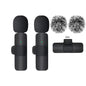Wireless Lavalier Microphone Mini USB-C Noise Reduction for iPhone Android Live Streaming Interviews Portable Handheld Mic