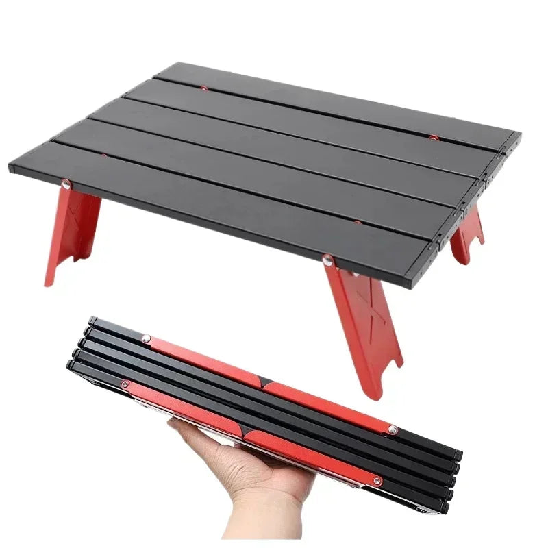 Seasonal Clearance Ultralight Foldable Camping Table, Portable Mini Aluminum Table for Beach, Garden Party, Hiking &Outdoor Trip