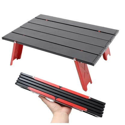 Seasonal Clearance Ultralight Foldable Camping Table, Portable Mini Aluminum Table for Beach, Garden Party, Hiking &Outdoor Trip