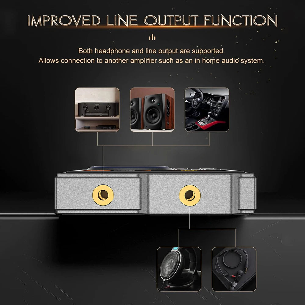 Hi-Fi Digital Audio MP3 Player Lossless DSD High Definition Portable MP3 Music Player Built-in 16GB Walkman Supports 20 Language