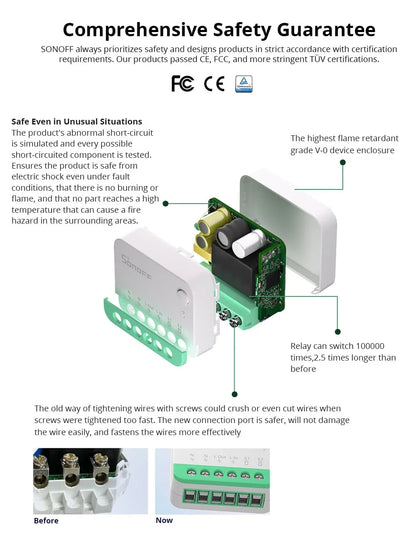 SONOFF MINI R4 Matter MINIR4M Matter Relay Sonoff Mini R4 Extreme Wifi Smart Switch Matter with Alexa Google Home Homekit