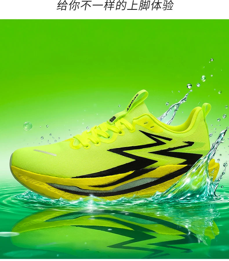 Professional Shock Absorb Sport Running Shoes Ultralight Anti Slip Sneakers For Men Women Workout Marathon Training Footwear