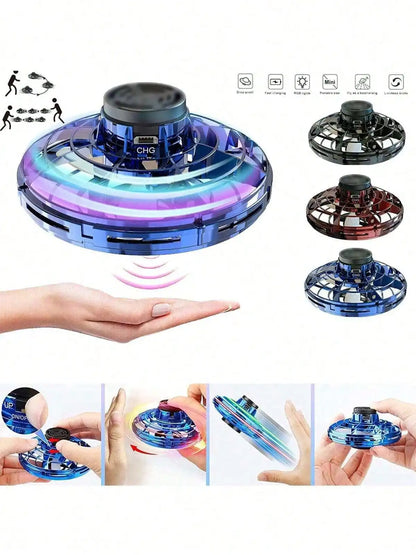 Whirling Fingertip Gyroscope, Floating and Glowing Whirling Gyro, Aerodynamic Fingertip Gyro with Free Flight Path, Creative Fly