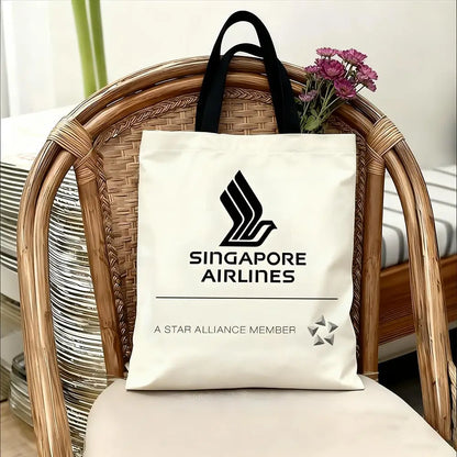 Singapore Airlines Storage Bags Handbag Women Casual Underarm Top Handle Bag Lady Shopping Travel Bags