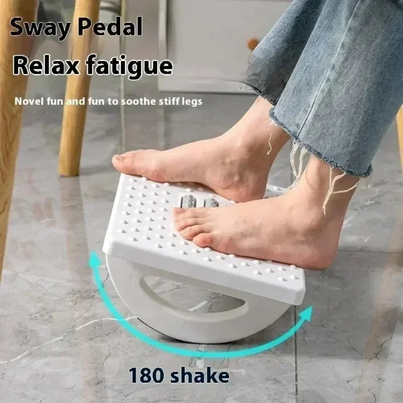 NEW Under the Table Foot Pedal Anti-twisting Legs Half-circle 180 ° Rocking Relaxation Leisure Stirrups Office Foot Pedal