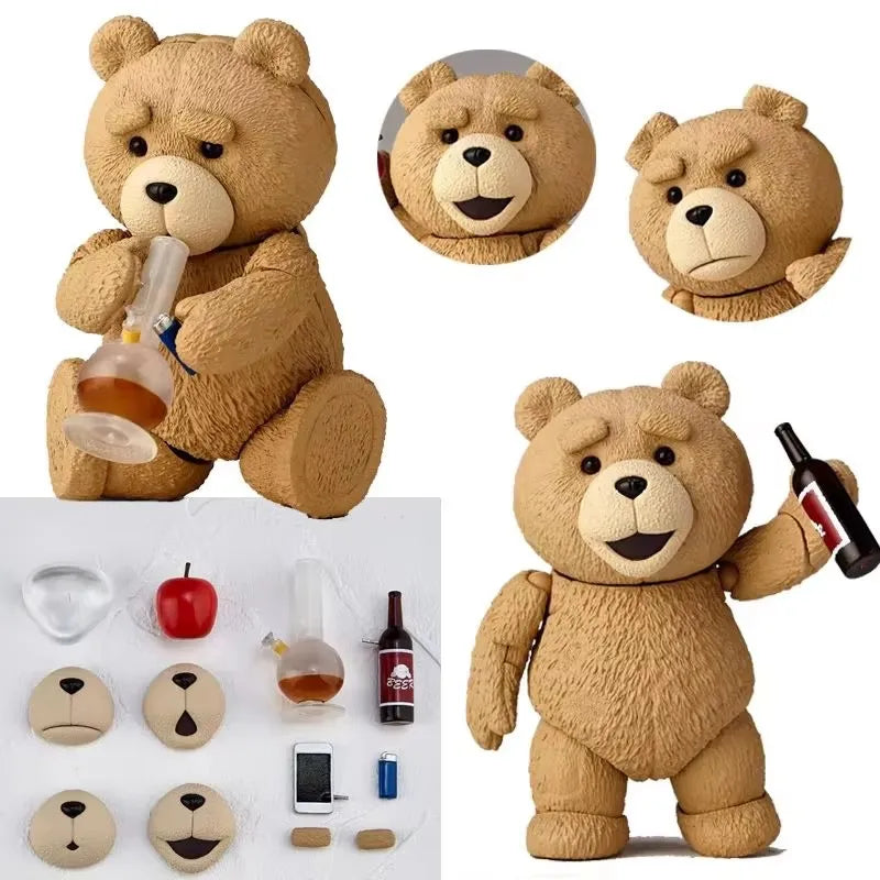 Movie Ted 2 Bjd Ted Teddy Bear Joint Movable Action Figures Gk Yamaguchi Style Model Collectible Ornament Doll Toy Birthday Gift