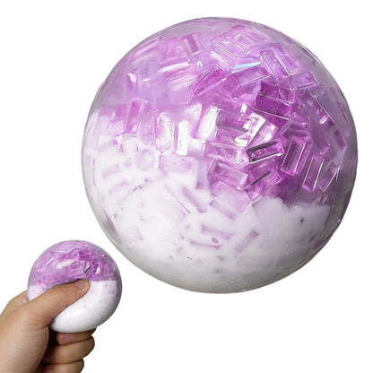 Crunchy Pressure Ball Crunchy Sand Stress Ball Soft Stress Fidget Noisy Squeeze Toy Slow Rising Stress Balls Sensory  Fidget Toy