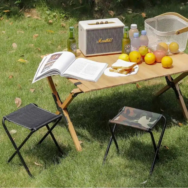 Portable Folding Chair Bench Fishing Stool Travel Camping Horse Stool Stools Train Subway Queuing Portable Stools Outdoor Tool