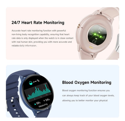 LIGE Fitness Tracker Smartwatch 2025 Heart Rate Monitor Voice Assistant Bluetooth Call IP67 Waterproof New Sports Smart Watches