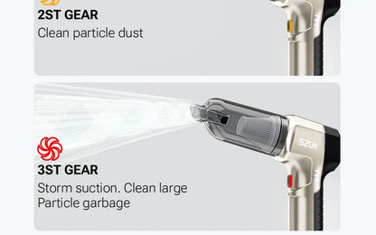 SZUK NEW C017MAX Car Vacuum Cleaner Wireless Mini Handheld Strong Suction Cleaning Machine Portable Vacuum Cleaner for Car Home