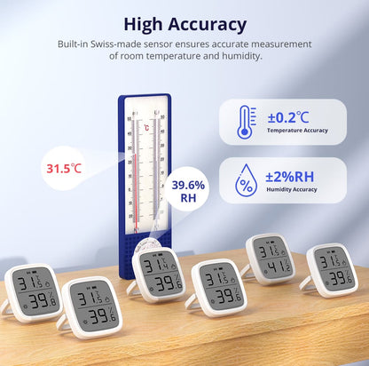SONOFF SNZB 02D Zigbee Temperature Humidity Sensor with 2.5" LCD Screen for EWeLink SONOFF ZigBee Bridge Alexa Google Home Alice