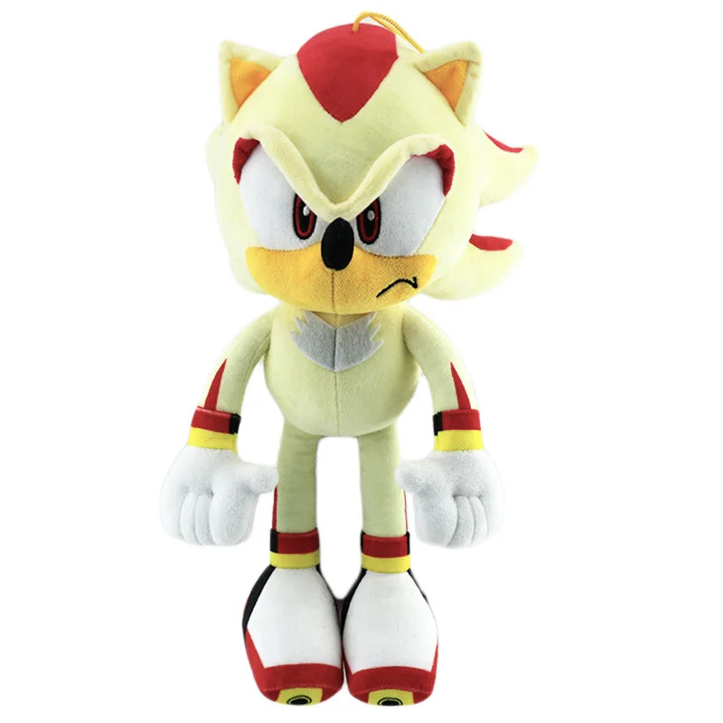 Hot 30CM High Quality Sonic Plush Toy Hedgehog Knuckles Tails Cute Cartoon Soft Stuffed Doll Birthday Gift for Children