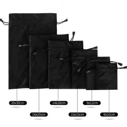 1pcs Gift Cloth Bags with Drawstring New Year Wedding Easter Package Pouches Soft Touching Jewelry Velvet Bag