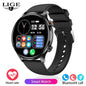 LIGE nowy wytrzymały wojskowy smartwatch z połączeniami Bluetooth dla mężczyzn 1,95" ekran HD 100+ trybów sportowych monitorowanie zdrowia Smartwatch dla Androida i iOS