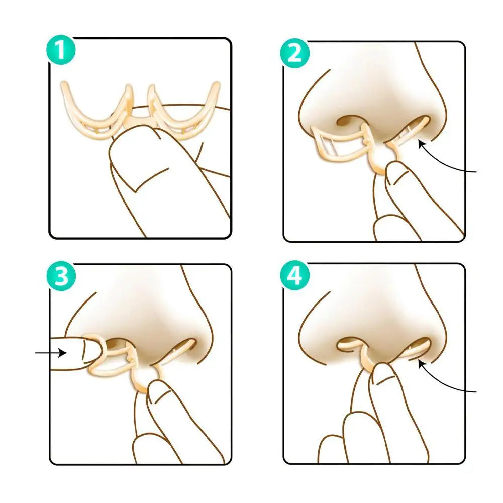 1/2/3box Snore Stopper Nasal Dilator for Snore Reduction Increases Airflow Anti Snoring Devices Silicone Nose Clip Improve Sleep