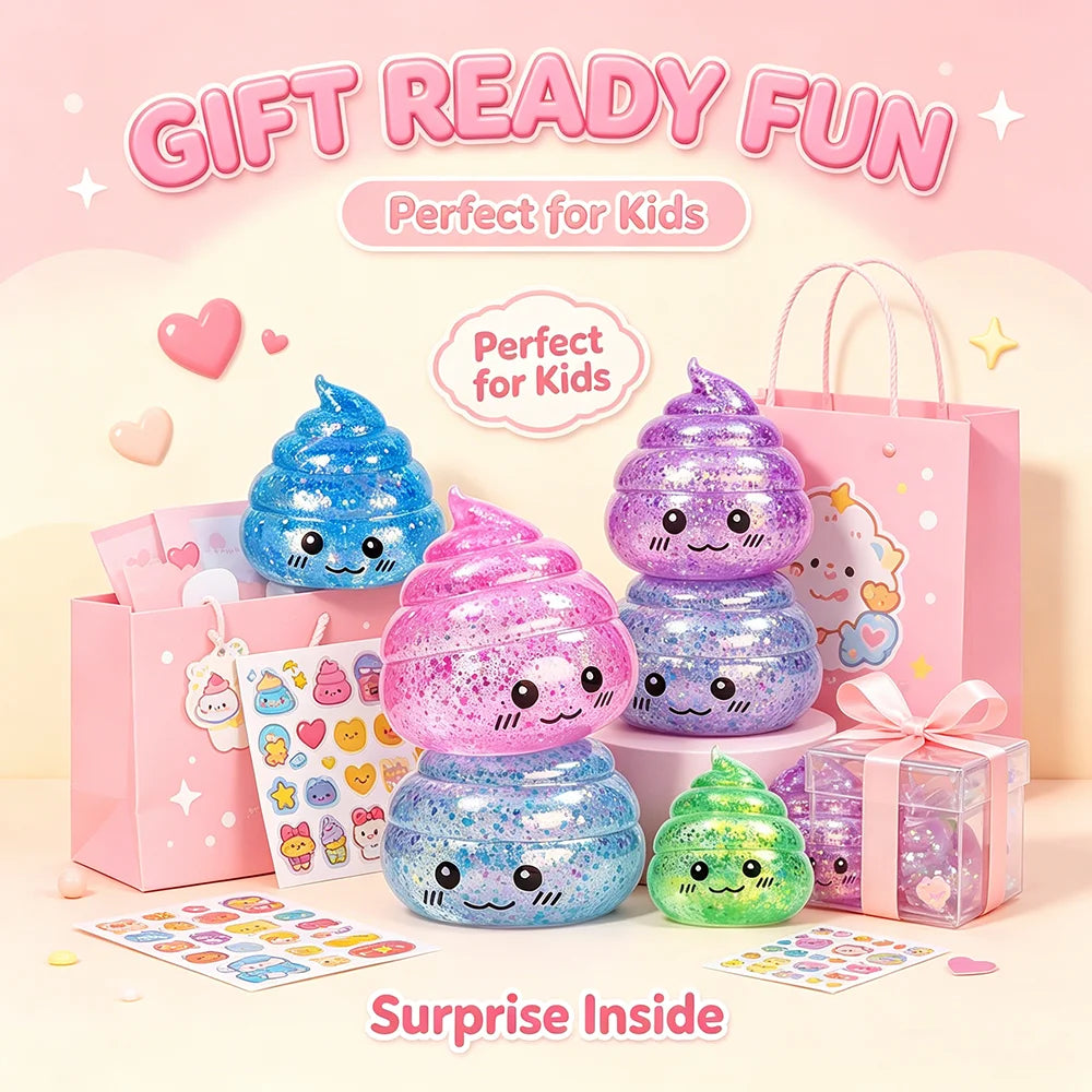 Novelty Squishy Poo Stress Ball Squishies Toys Maltose Funny Stretch Squeeze Fidget Toys for Adults Stress Relief Prank Gift