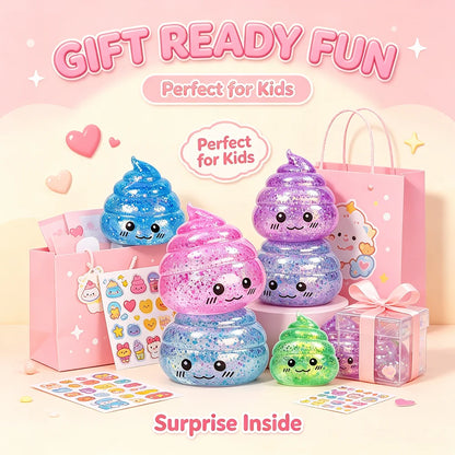 Novelty Squishy Poo Stress Ball Squishies Toys Maltose Funny Stretch Squeeze Fidget Toys for Adults Stress Relief Prank Gift