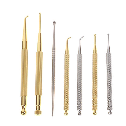 1Pcs Acupuncture Point Probe Stainless Steel Auricular Point Pen Beauty Ear Reflex Zone Massage Needle Detection Health Care