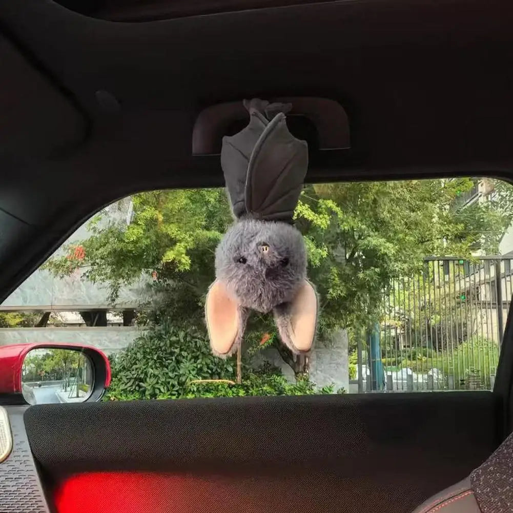 Cute Grey Bat Plush Toy Soft Stuffed Animal Doll Kawaii Bat Pillow Halloween Gift Decoration For Kids Girls Boys