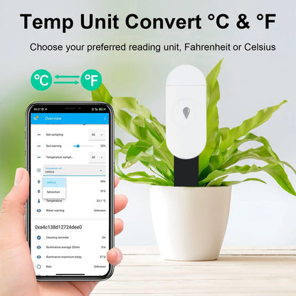 ZigBee Soil Moisture Sensor Temperature Humidity Meter Automation Irrigation Detector Work with Home Assistant Zigbee2mqtt