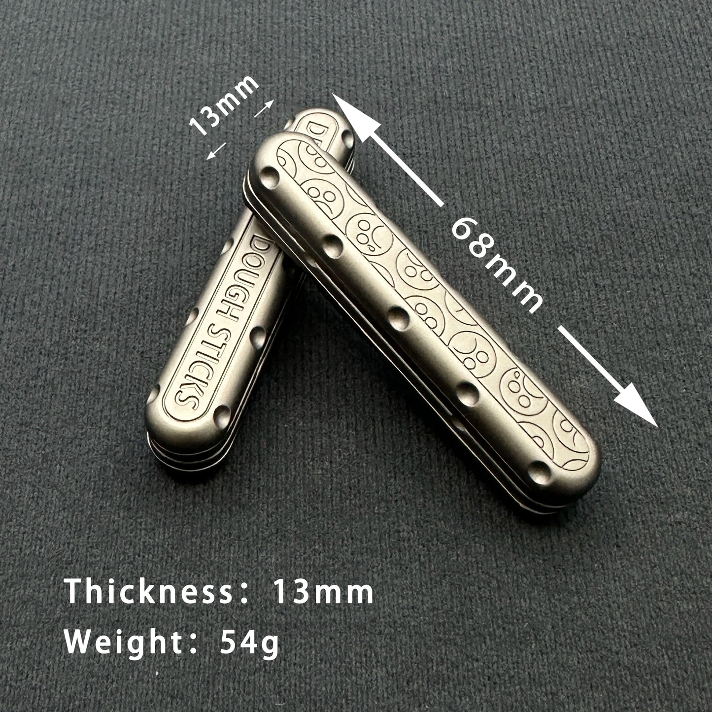 Fidget Slider Push Fried Stick PPB Desk Toy Adult Decompression Metal EDC  Metal ADHD Leisure Tactile CoinsGifts