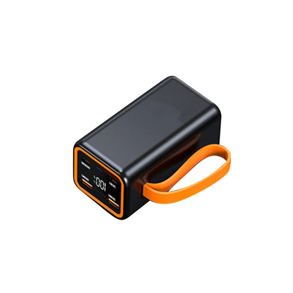Detachable DIY Power Bank Case 4*21700 Battery PD 22.5W Fast Charging Shell LCD Digital Display Power Bank DIY Battery Case Box