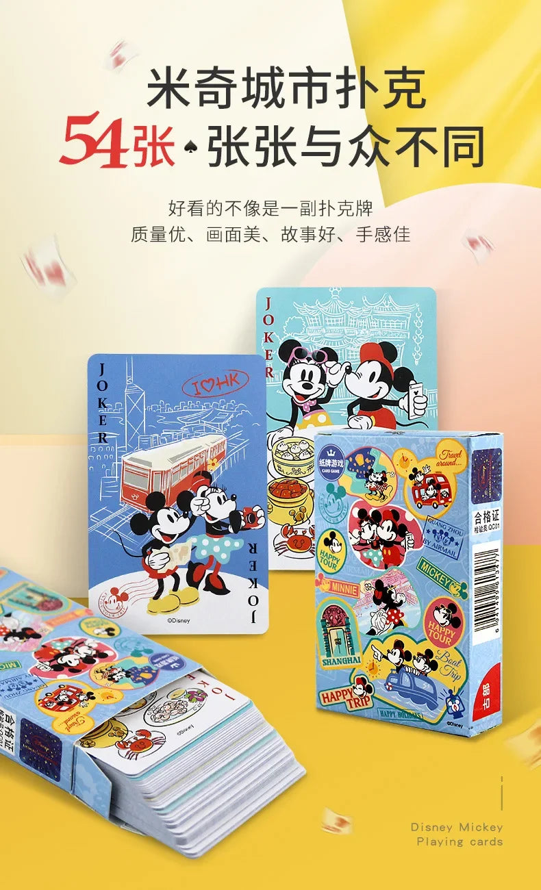 Disney Mickey Frozen Stitch Poker Lots-o'-Huggin' Bear Playing Cards Playing Cards Poker Indoor Family Entertainment Board Games