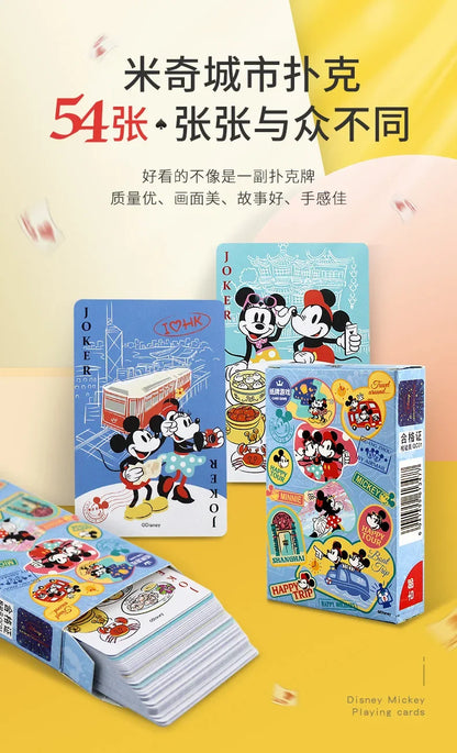 Disney Mickey Frozen Stitch Poker Lots-o'-Huggin' Bear Playing Cards Playing Cards Poker Indoor Family Entertainment Board Games
